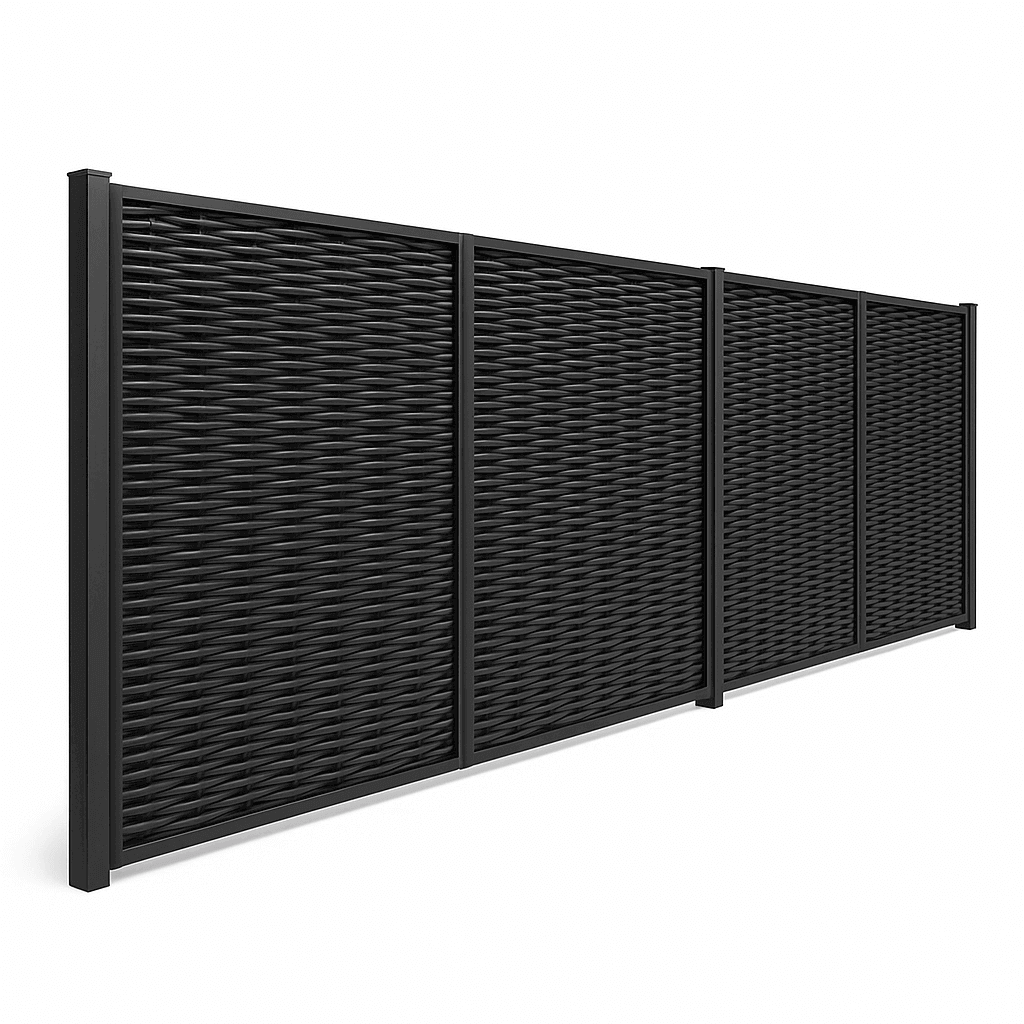 Забор из полимерной лозы